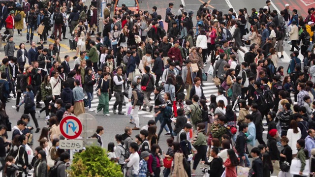 日本东京涩谷渡口视频素材