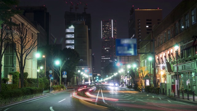 日本城市高速公路。4 k延时视频素材