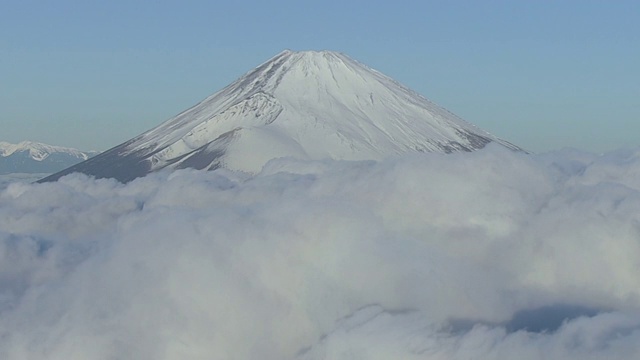 空中，富士山和云海，日本视频素材