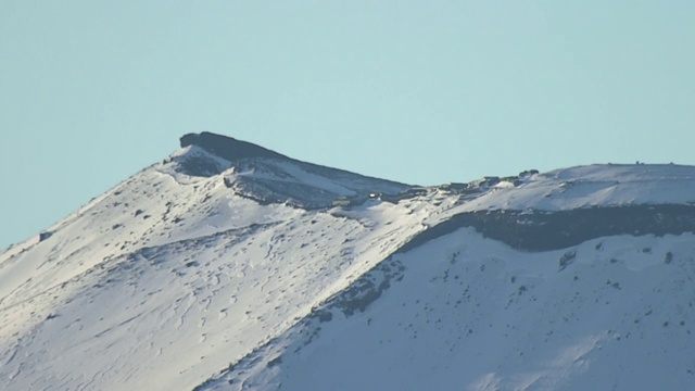 空中摄影，美国加州，日本富士山峰顶视频素材