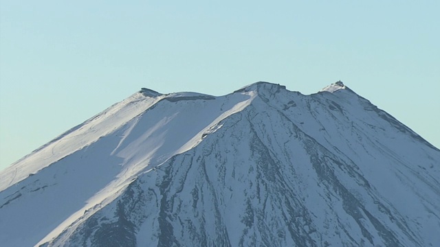 空中摄影，美国加州，日本富士山峰顶视频素材