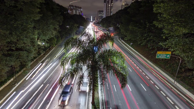 Timelapse中心São Paulo视频素材