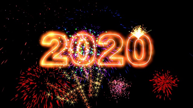 高质量的2020年新年动画秀视频素材