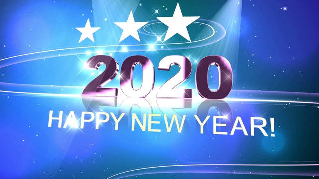 高质量的2020年新年动画秀视频素材