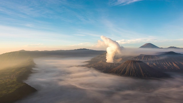 婆罗摩火山、印度尼西亚视频素材