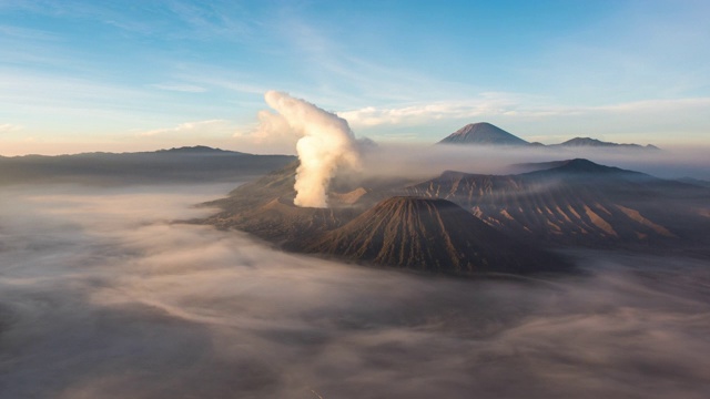 婆罗摩火山、印度尼西亚视频素材