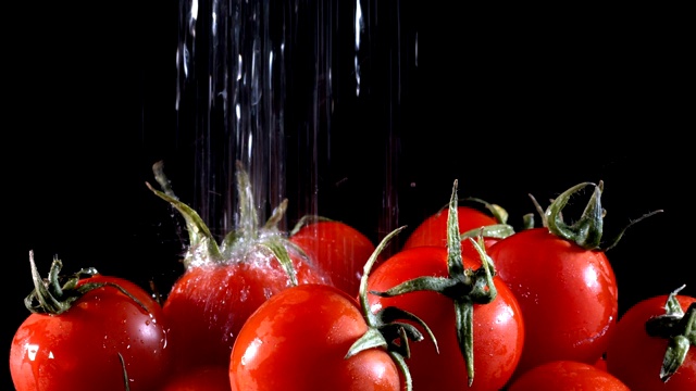 有机新鲜蔬菜番茄视频素材
