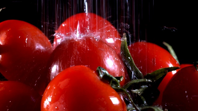 有机新鲜蔬菜番茄视频素材