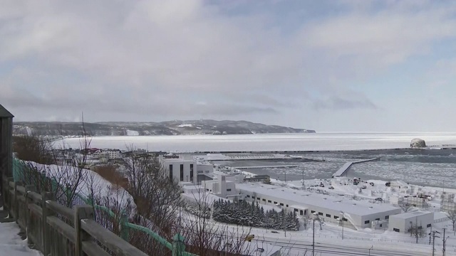 漂流冰到达海岸，北海道，日本视频素材