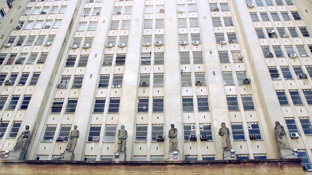 医学院(布宜诺斯艾利斯大学)，布宜诺斯艾利斯，阿根廷。视频素材