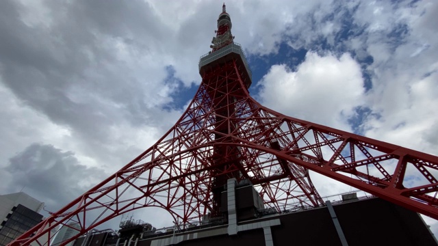 日本的东京塔，风景视频素材