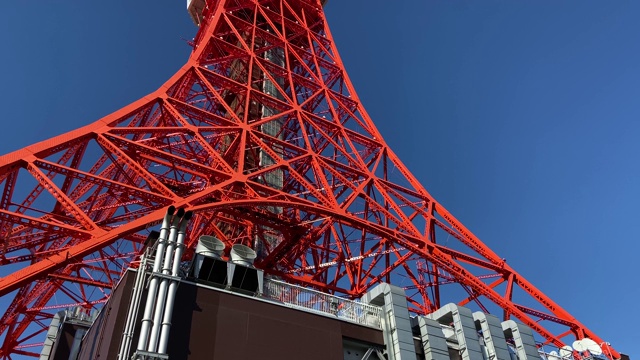 日本的东京塔，风景视频素材