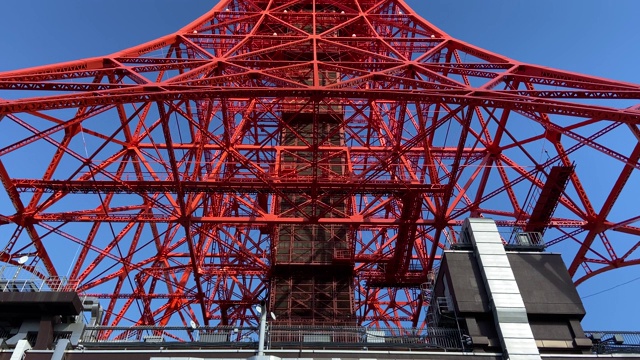 日本的东京塔，风景视频素材