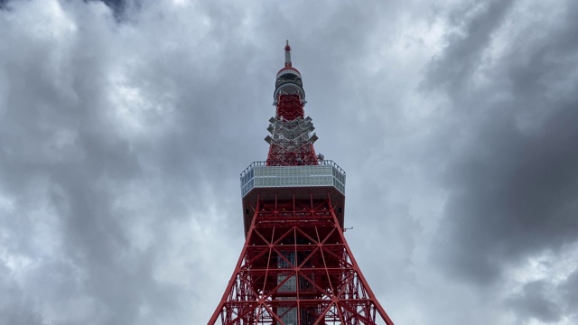 日本的东京塔，风景视频素材