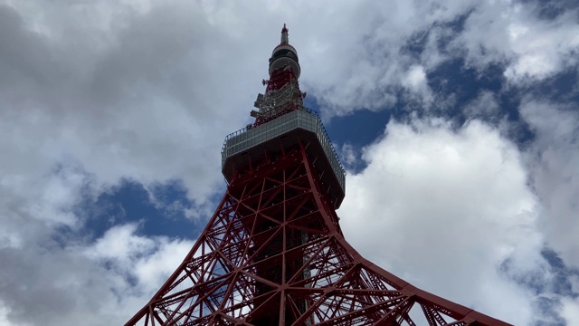 日本的东京塔，风景视频素材