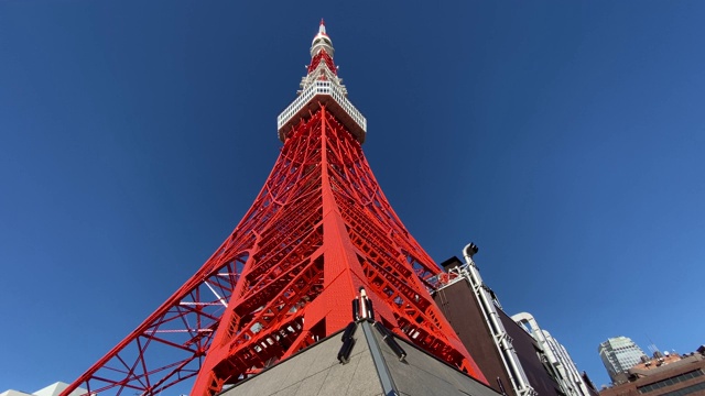 日本的东京塔，风景视频素材