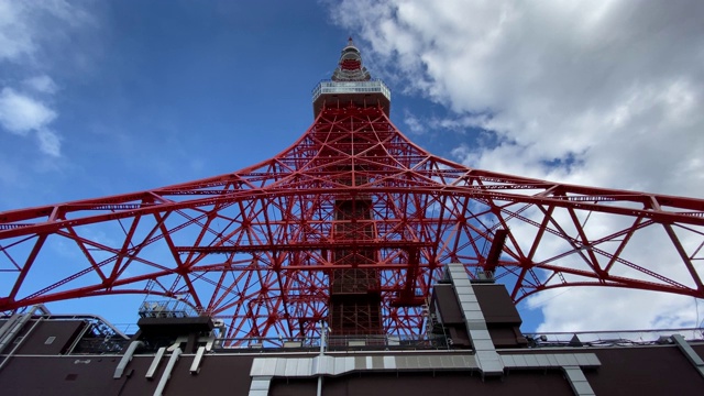 日本的东京塔，风景视频素材