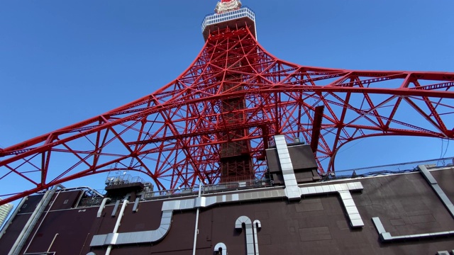 日本的东京塔，风景视频素材