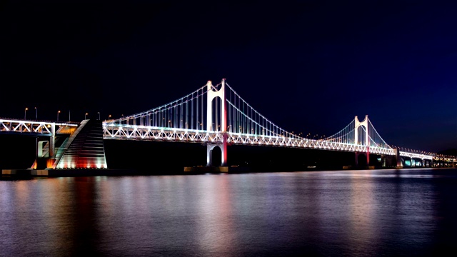 夜光大殿桥/韩国釜山苏永古视频素材