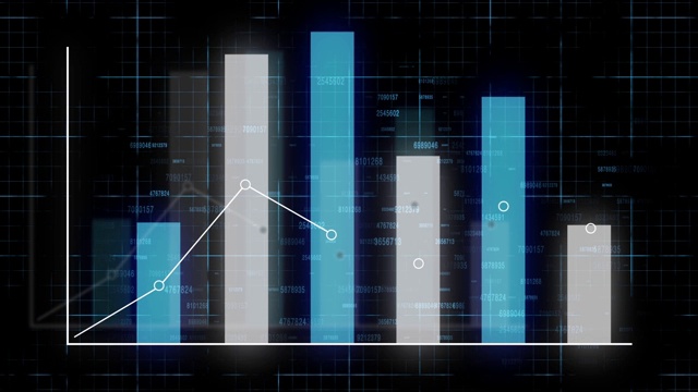 图表上的箭头运动视频素材