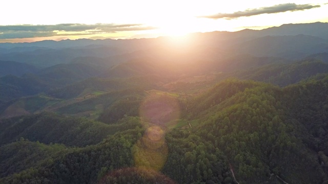 泰国北部的山景视频素材