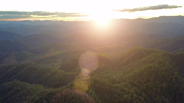 泰国北部的山景视频素材