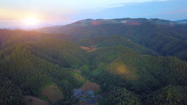 泰国北部的山景视频素材