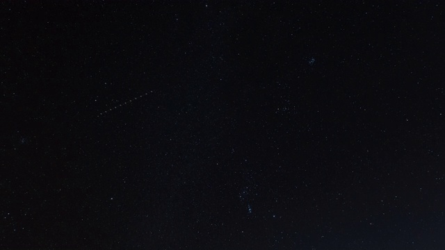 夜空中星星的时间流逝视频素材