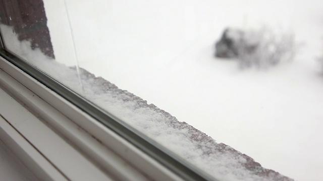 复制空间视图的雪花视频素材