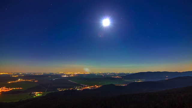 夜空和月亮视频下载