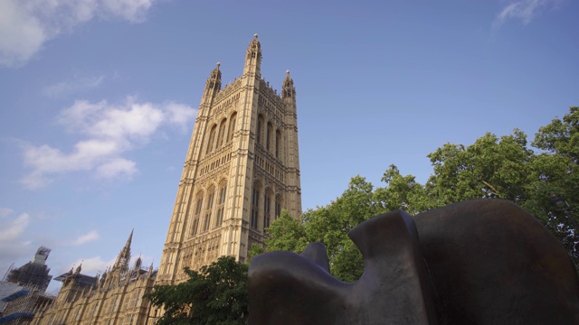 来自英国伦敦学院花园的国会大厦，英国，欧洲视频素材