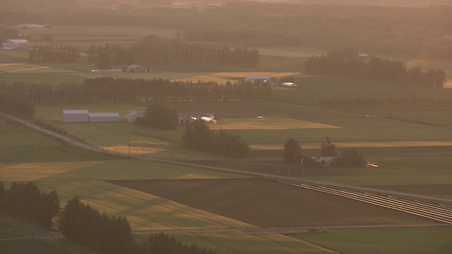 日本北海道晨光十胜平原视频素材