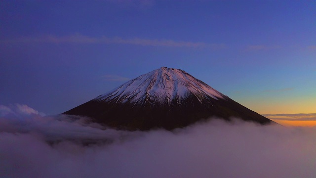 富士山鸟瞰图视频素材