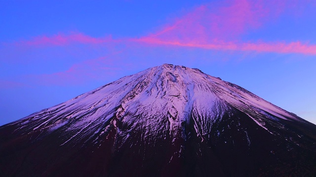 富士山鸟瞰图视频素材