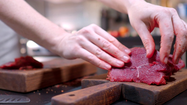 牛肉牛排视频素材