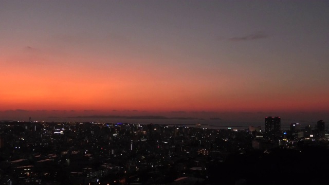 冲绳那霸的夜景视频素材