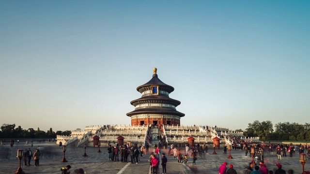 T/L ZI Temple of Heavens(天坛)/北京，中国视频素材