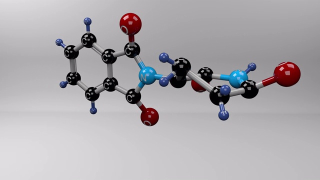 萨力多胺分子。视频素材