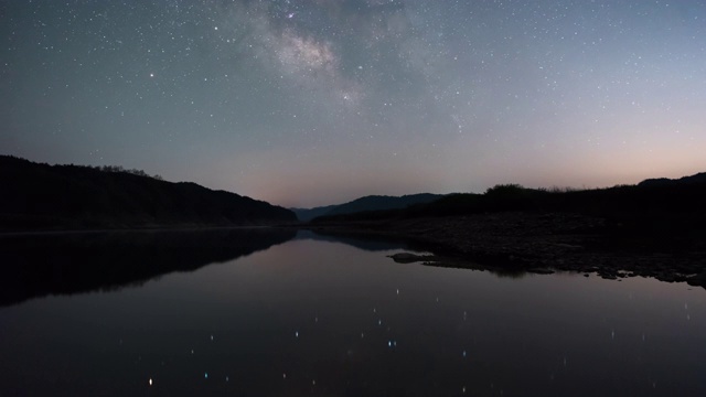 夜空风景/庆尚北道，韩国视频素材