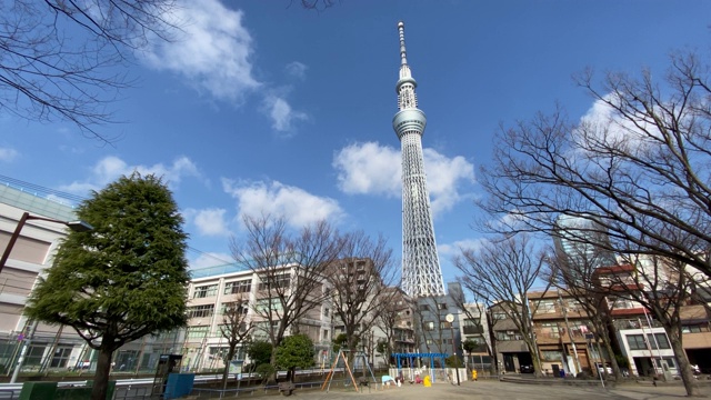 东京天空树景观视频素材