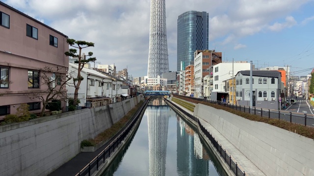 东京天空树景观视频素材