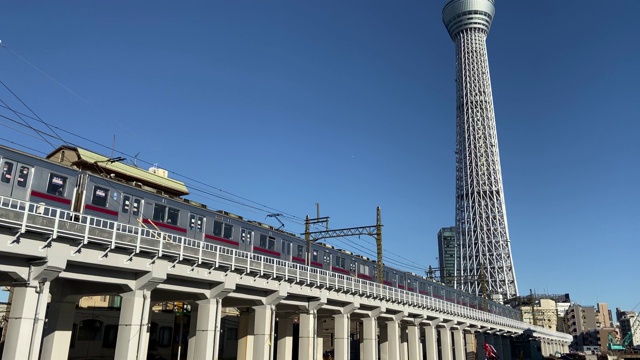 东京天空树景观视频素材