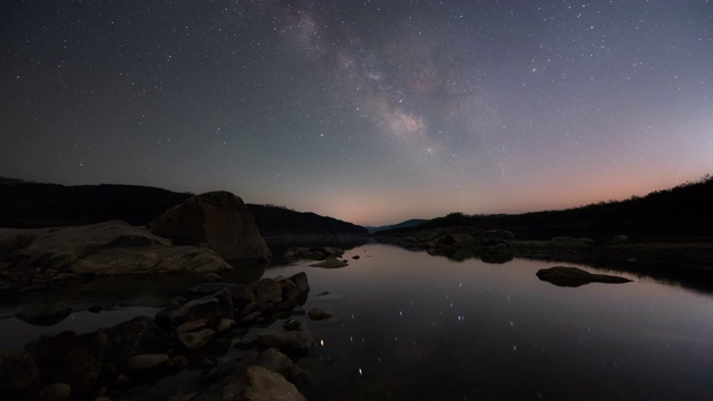 夜空风景/庆尚北道，韩国视频素材