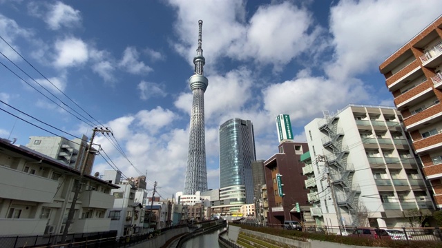 东京天空树景观视频素材