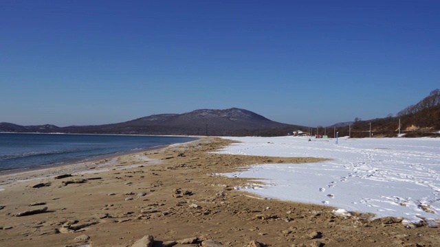 纳霍德卡附近的安娜湾海景。视频素材