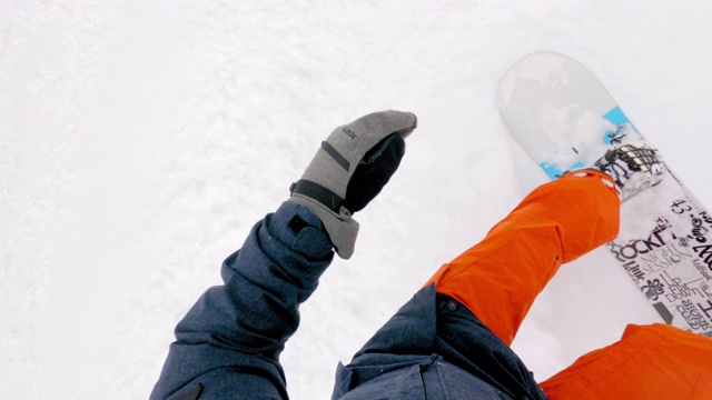 在滑雪场滑雪视频素材