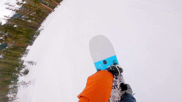 在滑雪场滑雪视频素材