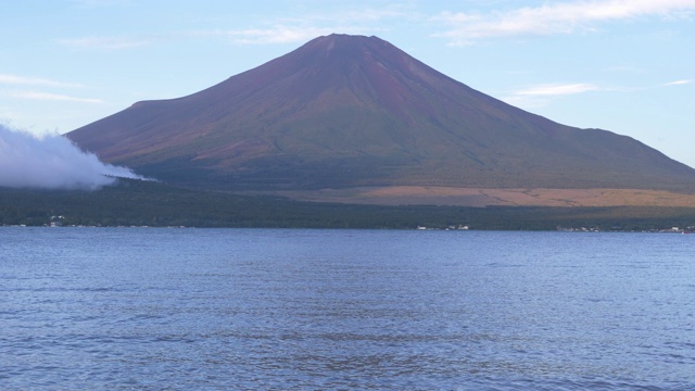 夏天富士山上的山中湖视频素材