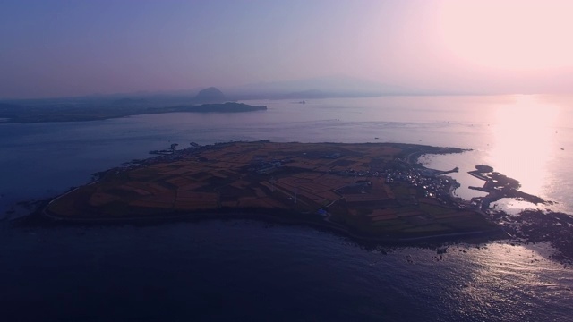 韩国济州岛西浦加帕多岛风光视频素材