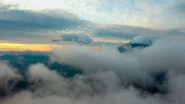 空中富士山视频素材